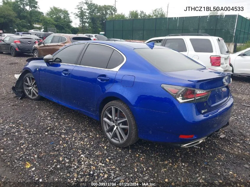 JTHCZ1BL5GA004533 2016 Lexus Gs 350