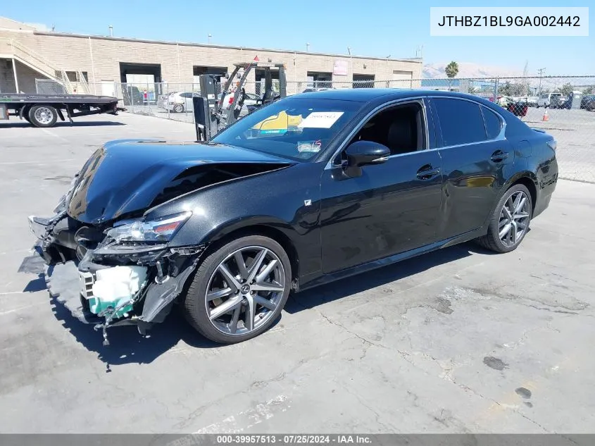 JTHBZ1BL9GA002442 2016 Lexus Gs 350 F Sport