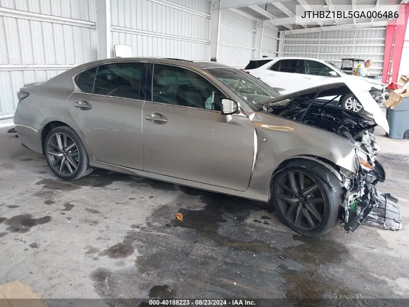 JTHBZ1BL5GA006486 2016 Lexus Gs 350 F Sport