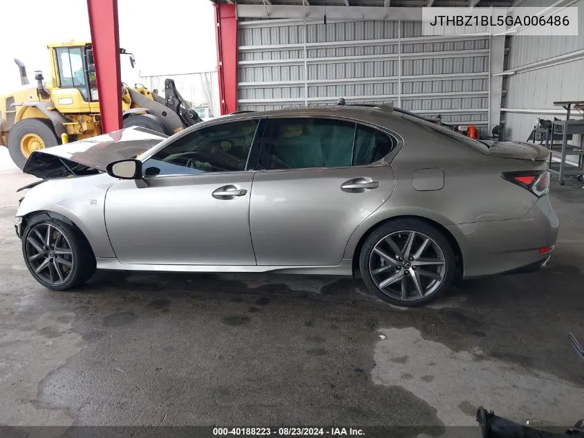 JTHBZ1BL5GA006486 2016 Lexus Gs 350 F Sport