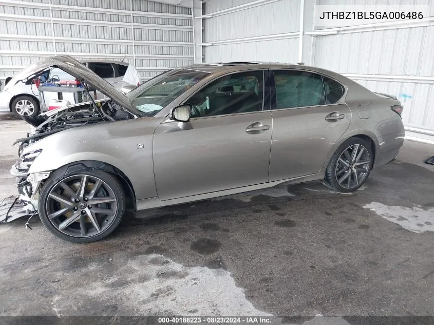 JTHBZ1BL5GA006486 2016 Lexus Gs 350 F Sport