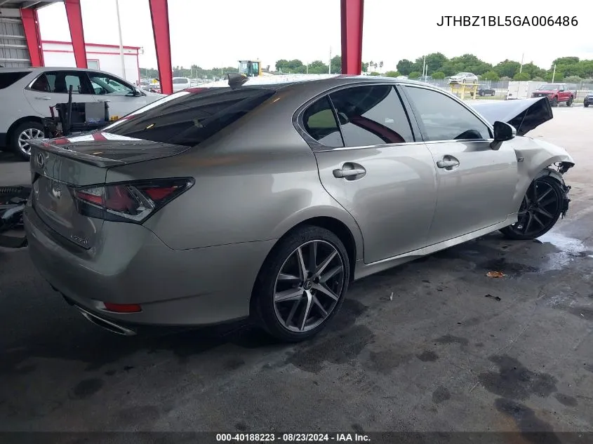 JTHBZ1BL5GA006486 2016 Lexus Gs 350 F Sport