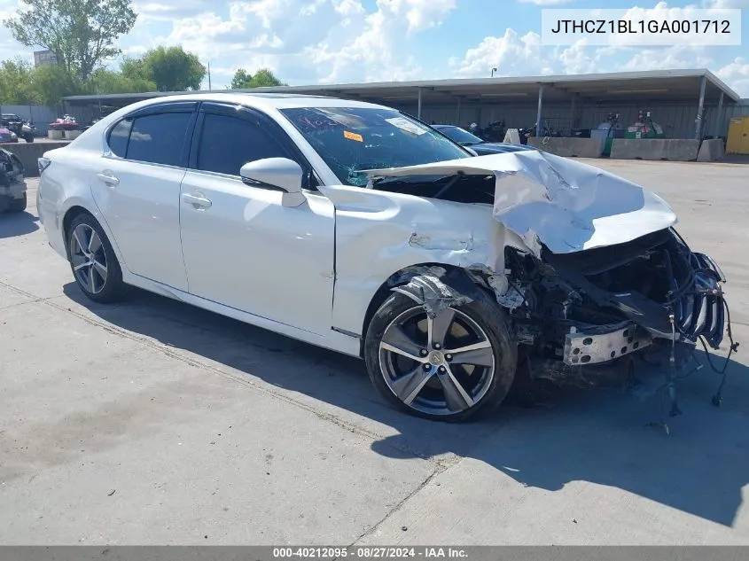 JTHCZ1BL1GA001712 2016 Lexus Gs 350