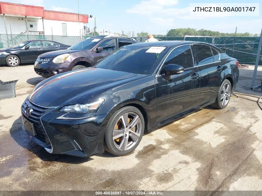 JTHCZ1BL9GA001747 2016 Lexus Gs 350