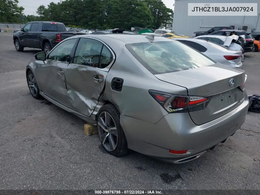 JTHCZ1BL3JA007924 2018 Lexus Gs 350