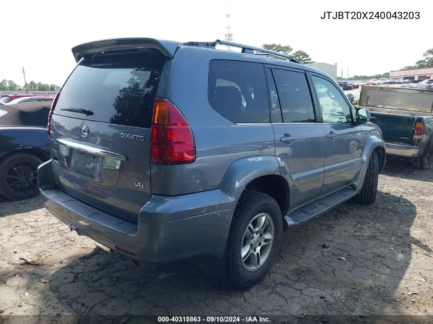 JTJBT20X240043203 2004 Lexus Gx 470 470