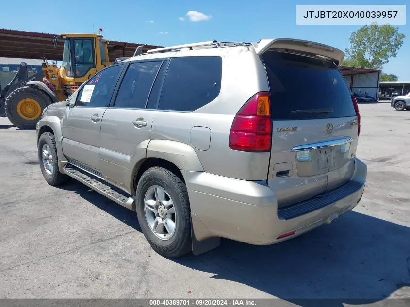 JTJBT20X040039957 2004 Lexus Gx 470