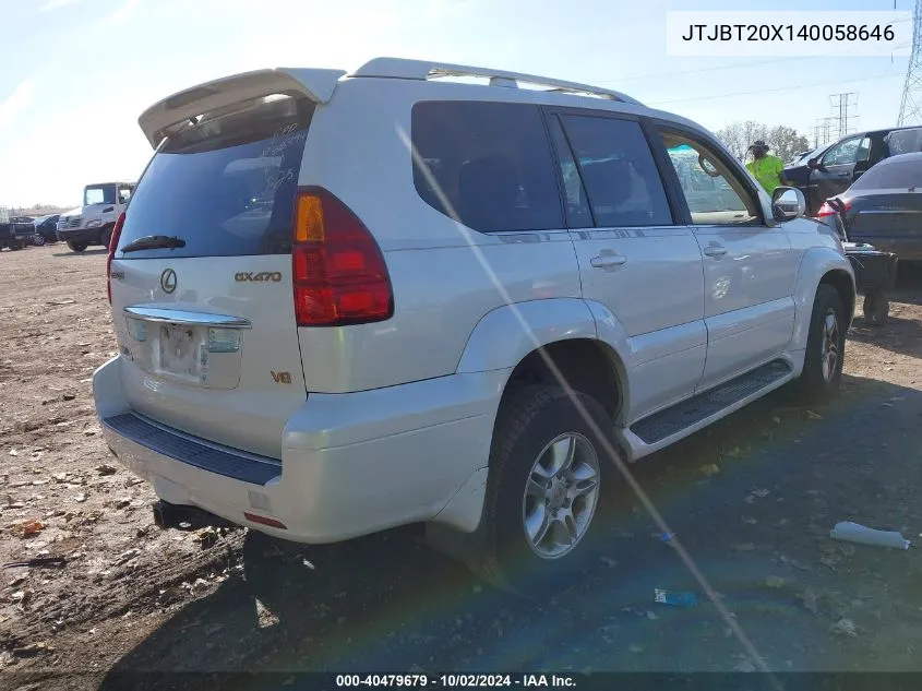 JTJBT20X140058646 2004 Lexus Gx 470