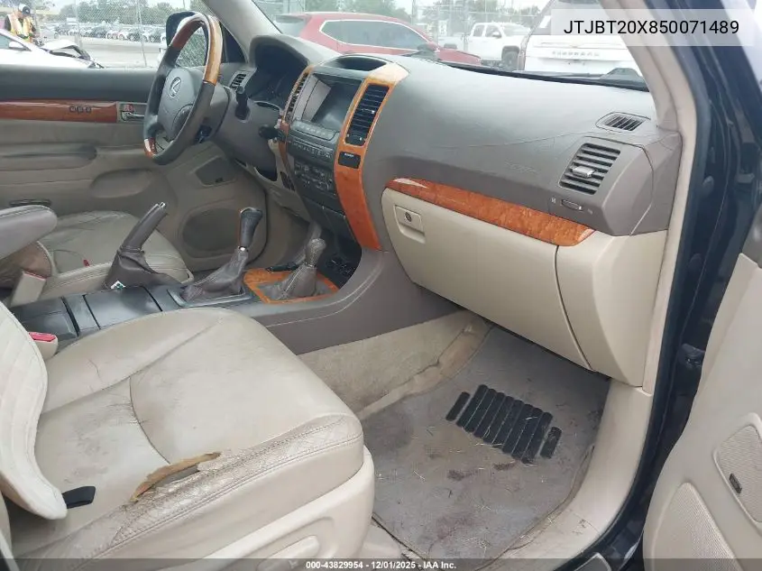 JTJBT20X850071489 2005 Lexus Gx 470