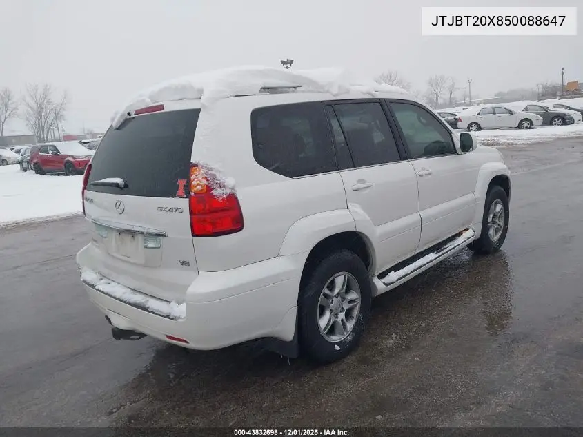 JTJBT20X850088647 2005 Lexus Gx 470