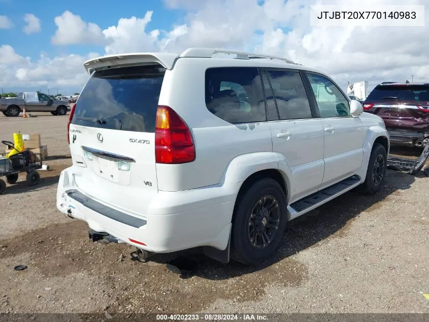 JTJBT20X770140983 2007 Lexus Gx 470