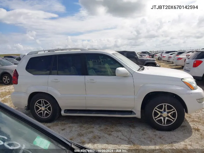 JTJBT20X670142594 2007 Lexus Gx 470