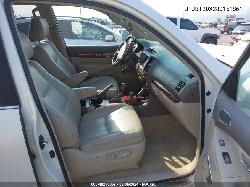 JTJBT20X280151861 2008 Lexus Gx 470