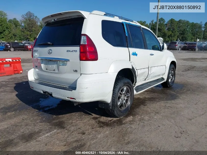 JTJBT20X880150892 2008 Lexus Gx 470