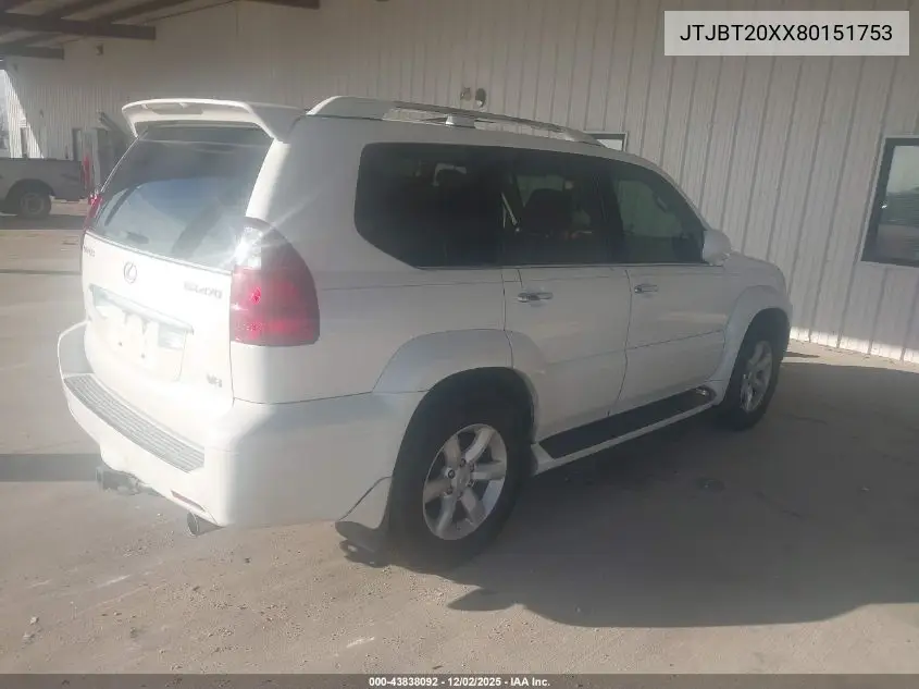 JTJBT20XX80151753 2008 Lexus Gx 470
