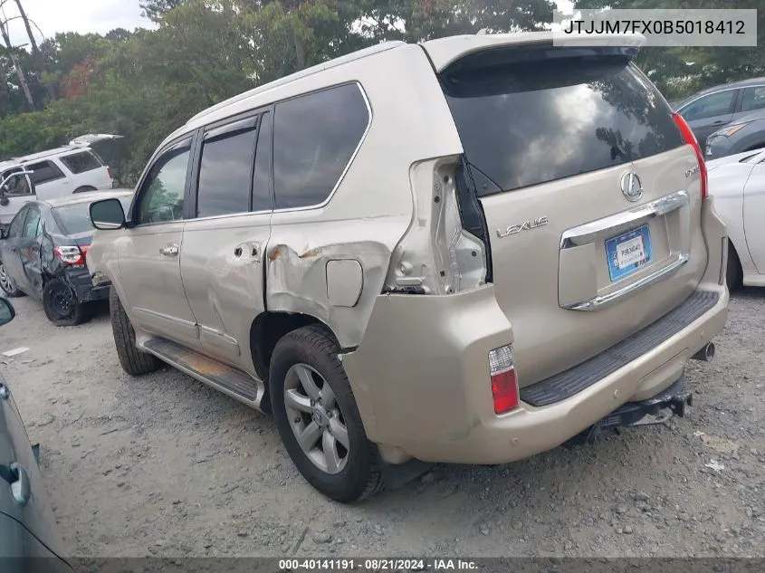 JTJJM7FX0B5018412 2011 Lexus Gx Premium