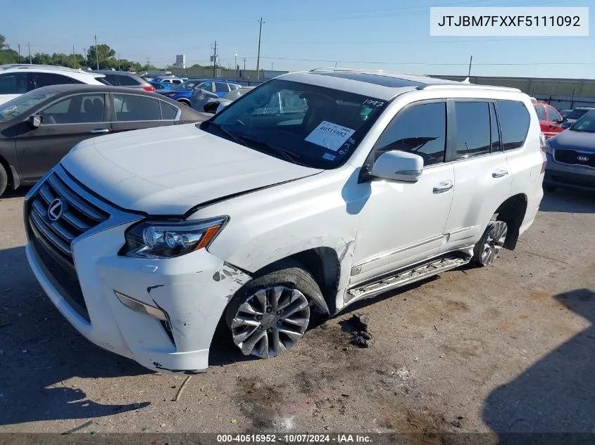 JTJBM7FXXF5111092 2015 Lexus Gx