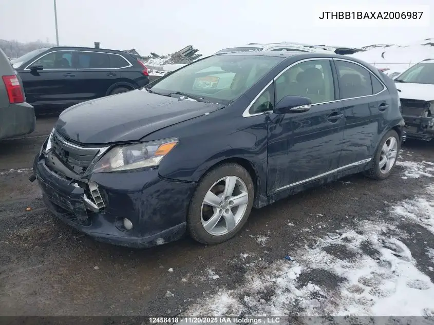 JTHBB1BAXA2006987 2010 Lexus Hs 250H Premium/Premium Luxury