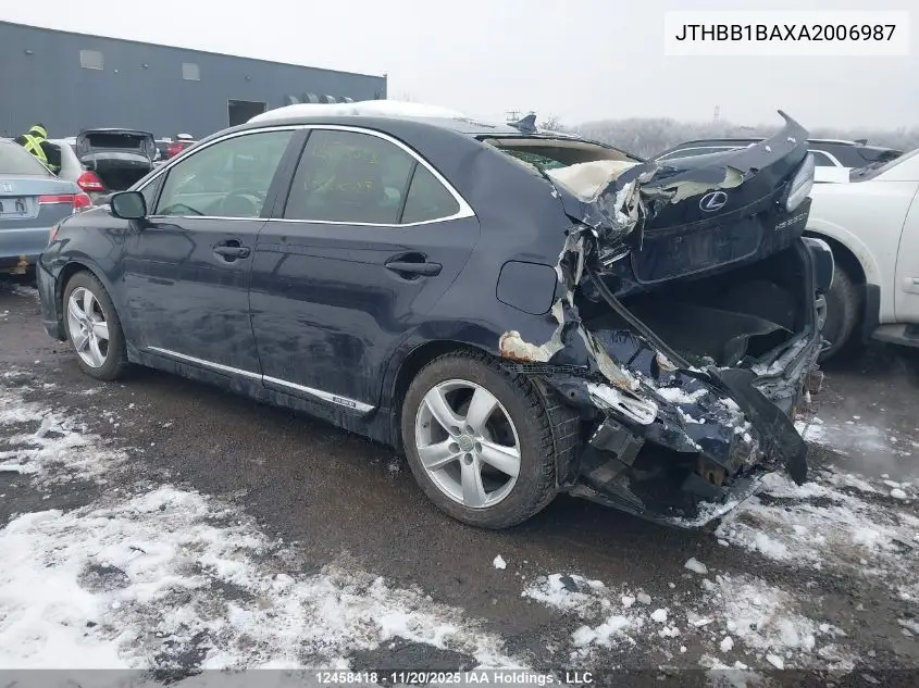 JTHBB1BAXA2006987 2010 Lexus Hs 250H Premium/Premium Luxury