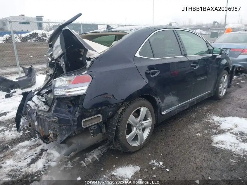 JTHBB1BAXA2006987 2010 Lexus Hs 250H Premium/Premium Luxury