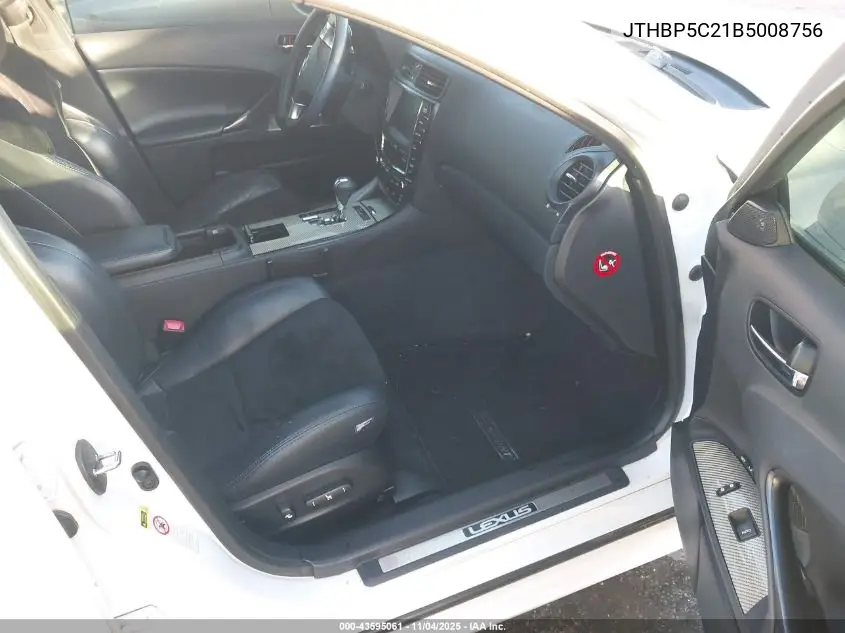 JTHBP5C21B5008756 2011 Lexus Is F