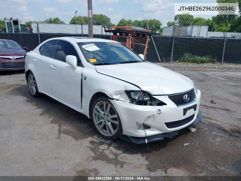 JTHBE262962000346 2006 Lexus Is 350