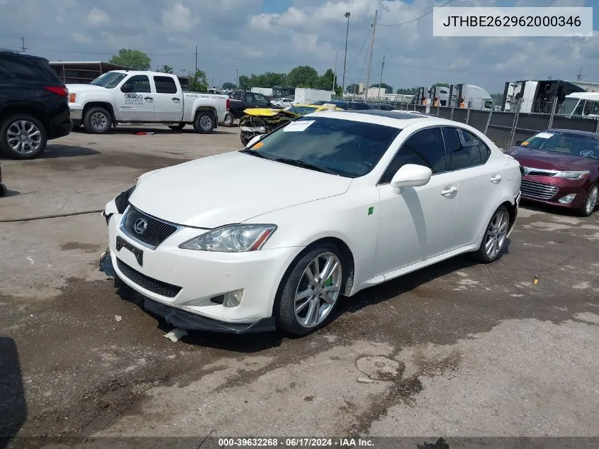 JTHBE262962000346 2006 Lexus Is 350