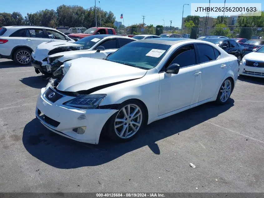 JTHBK262562001633 2006 Lexus Is 250