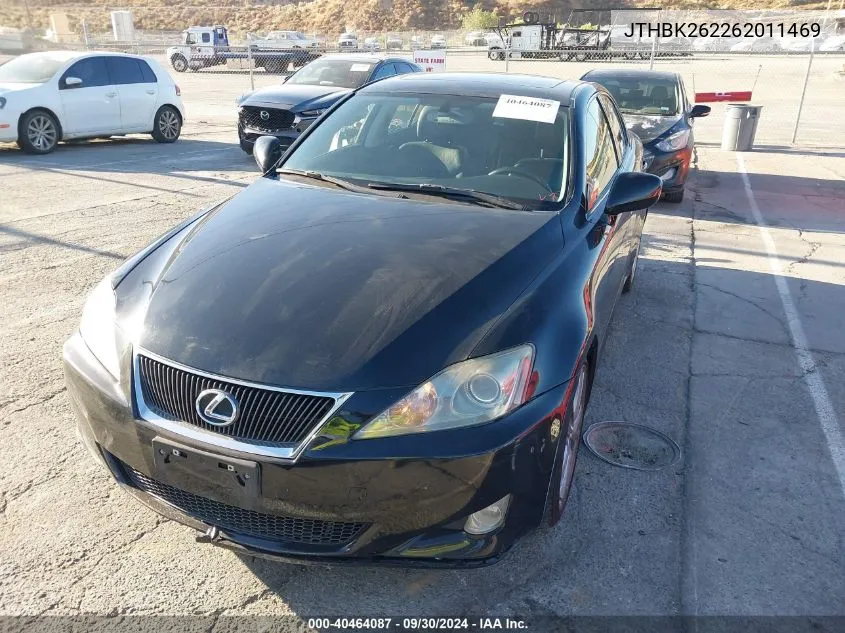 JTHBK262262011469 2006 Lexus Is 250