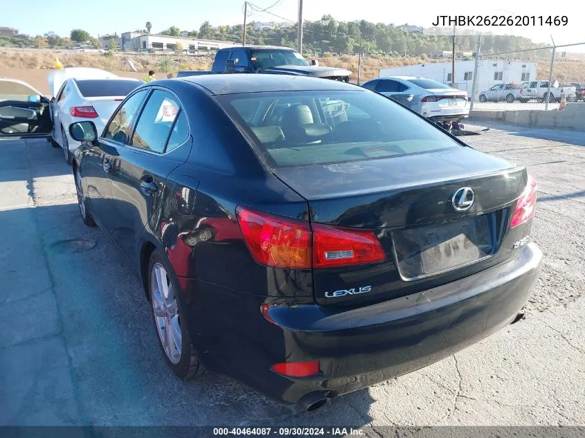 JTHBK262262011469 2006 Lexus Is 250