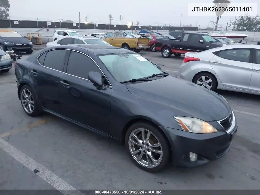 JTHBK262365011401 2006 Lexus Is 250 250