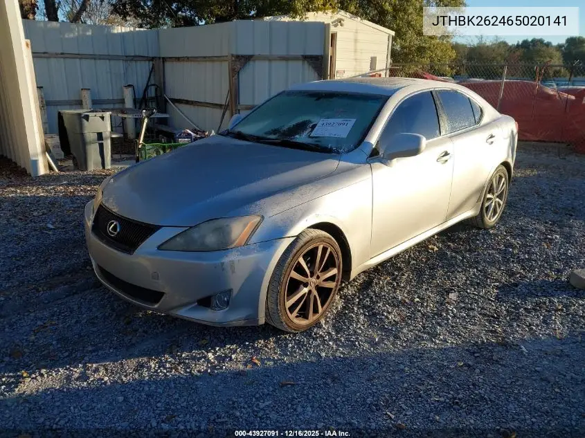 JTHBK262465020141 2006 Lexus Is 250