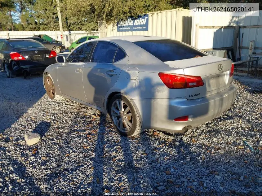 JTHBK262465020141 2006 Lexus Is 250