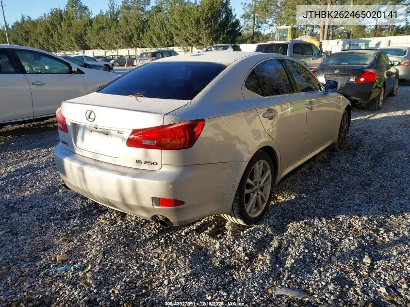 JTHBK262465020141 2006 Lexus Is 250
