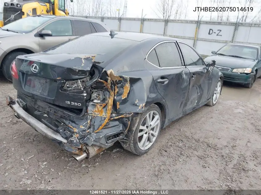 JTHBE262075014619 2007 Lexus Is 350