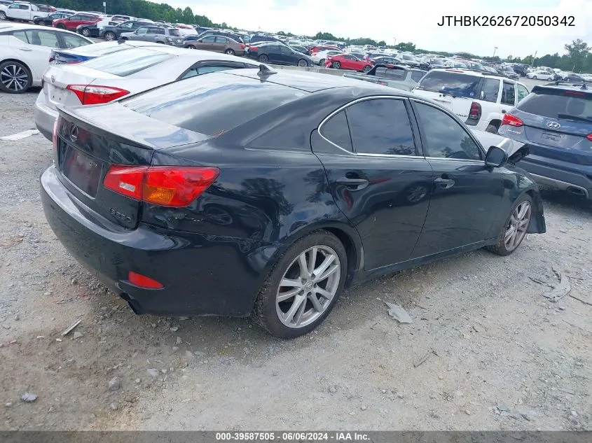 JTHBK262672050342 2007 Lexus Is 250