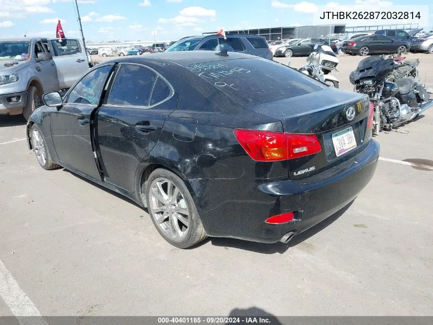 JTHBK262872032814 2007 Lexus Is 250