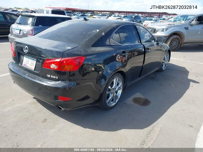 JTHBK262872032814 2007 Lexus Is 250