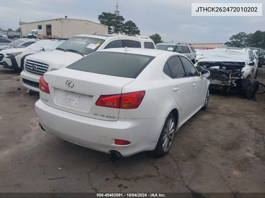 JTHCK262472010202 2007 Lexus Is 250