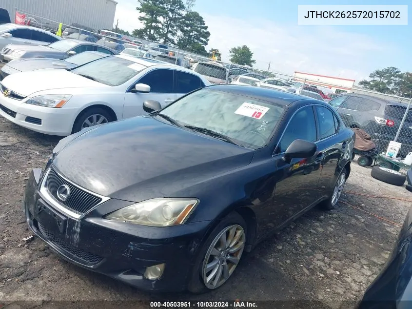 JTHCK262572015702 2007 Lexus Is 250