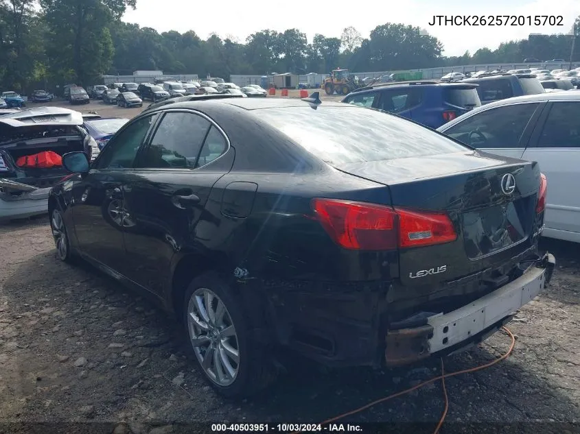 JTHCK262572015702 2007 Lexus Is 250