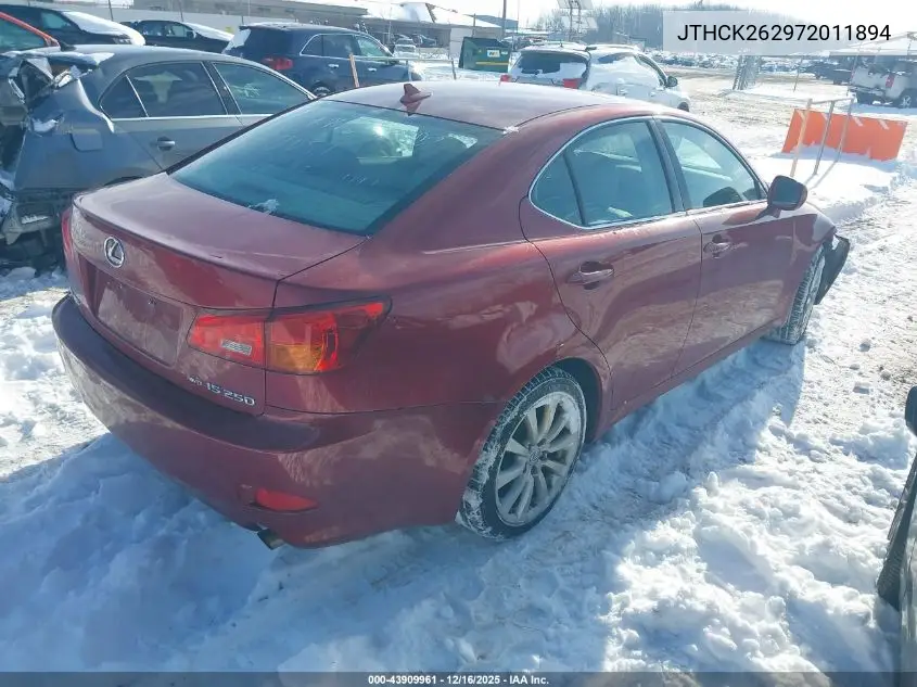 JTHCK262972011894 2007 Lexus Is 250