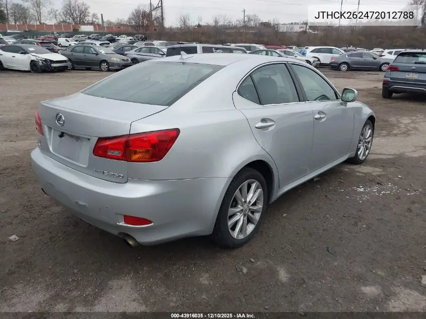 JTHCK262472012788 2007 Lexus Is 250