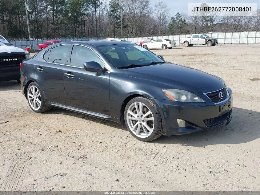 JTHBE262772008401 2007 Lexus Is 350