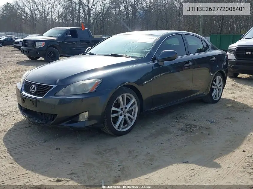 JTHBE262772008401 2007 Lexus Is 350