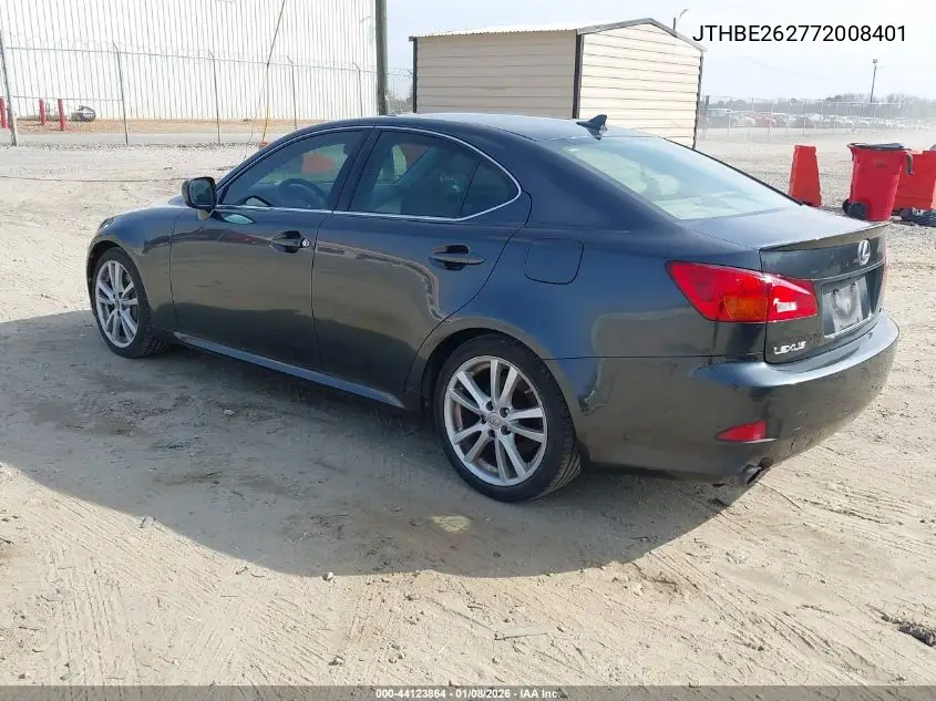 JTHBE262772008401 2007 Lexus Is 350