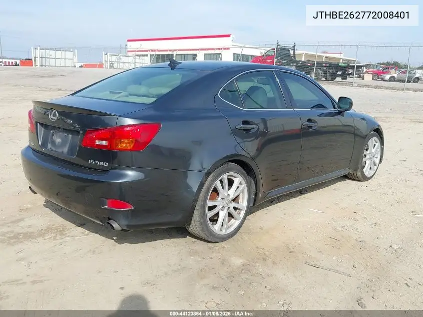 JTHBE262772008401 2007 Lexus Is 350