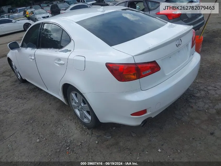 JTHBK262782079463 2008 Lexus Is 250