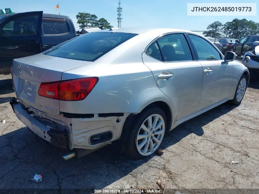 JTHCK262485019773 2008 Lexus Is 250