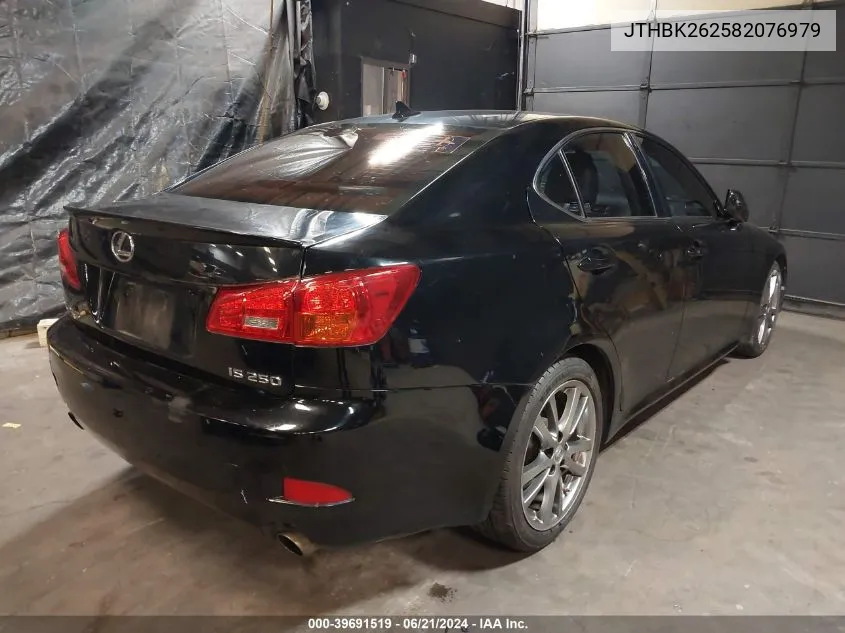 JTHBK262582076979 2008 Lexus Is 250